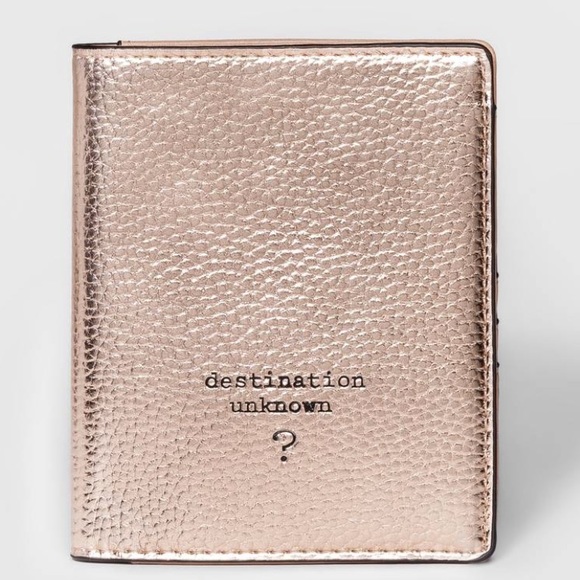 a.n.d. Accessories - NWT Gold Rose Passport Cover